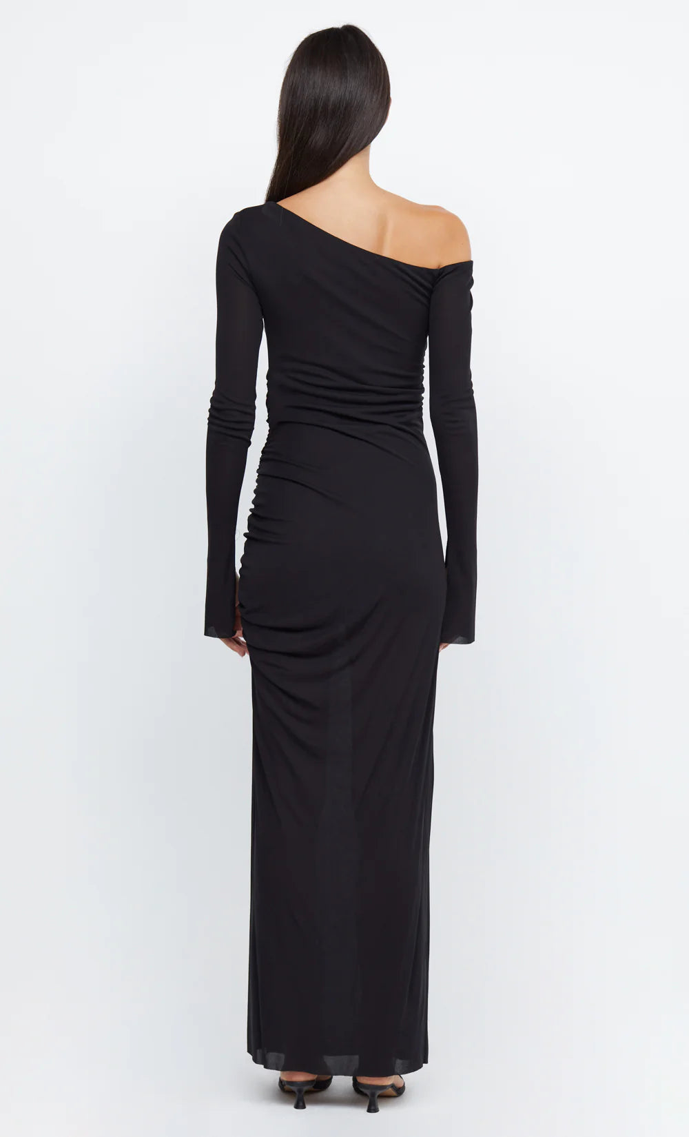 Bec + Bridge Black Monette Asym L/S Maxi Dress