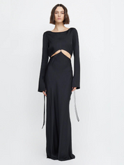 Bec + Bridge Black Diamond Days L/S Maxi Dress