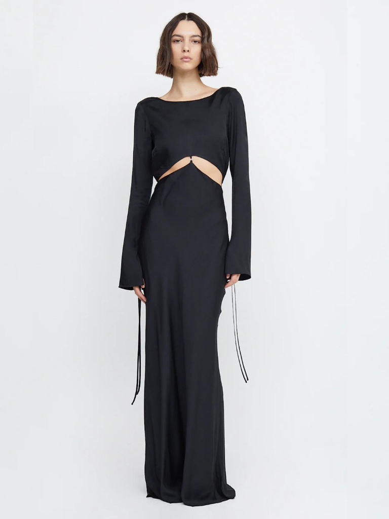 bec bridge dress Bec + Bridge Black Diamond Days L/S Maxi Dress – Dear Society