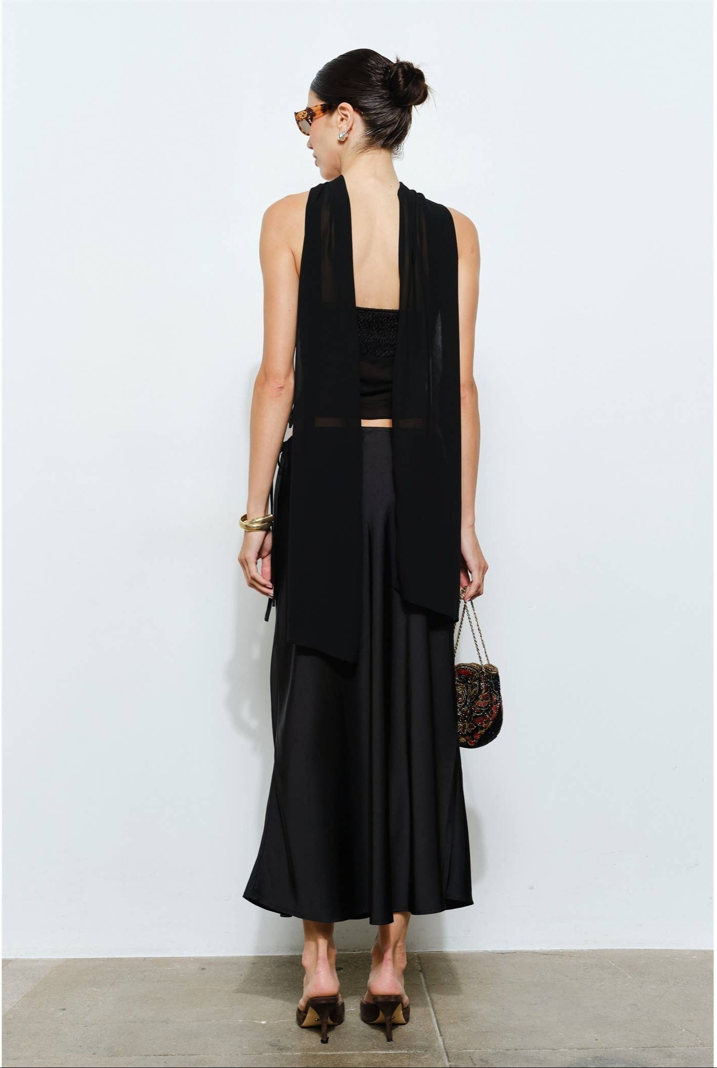 Calliope Strapless Top With Scarf