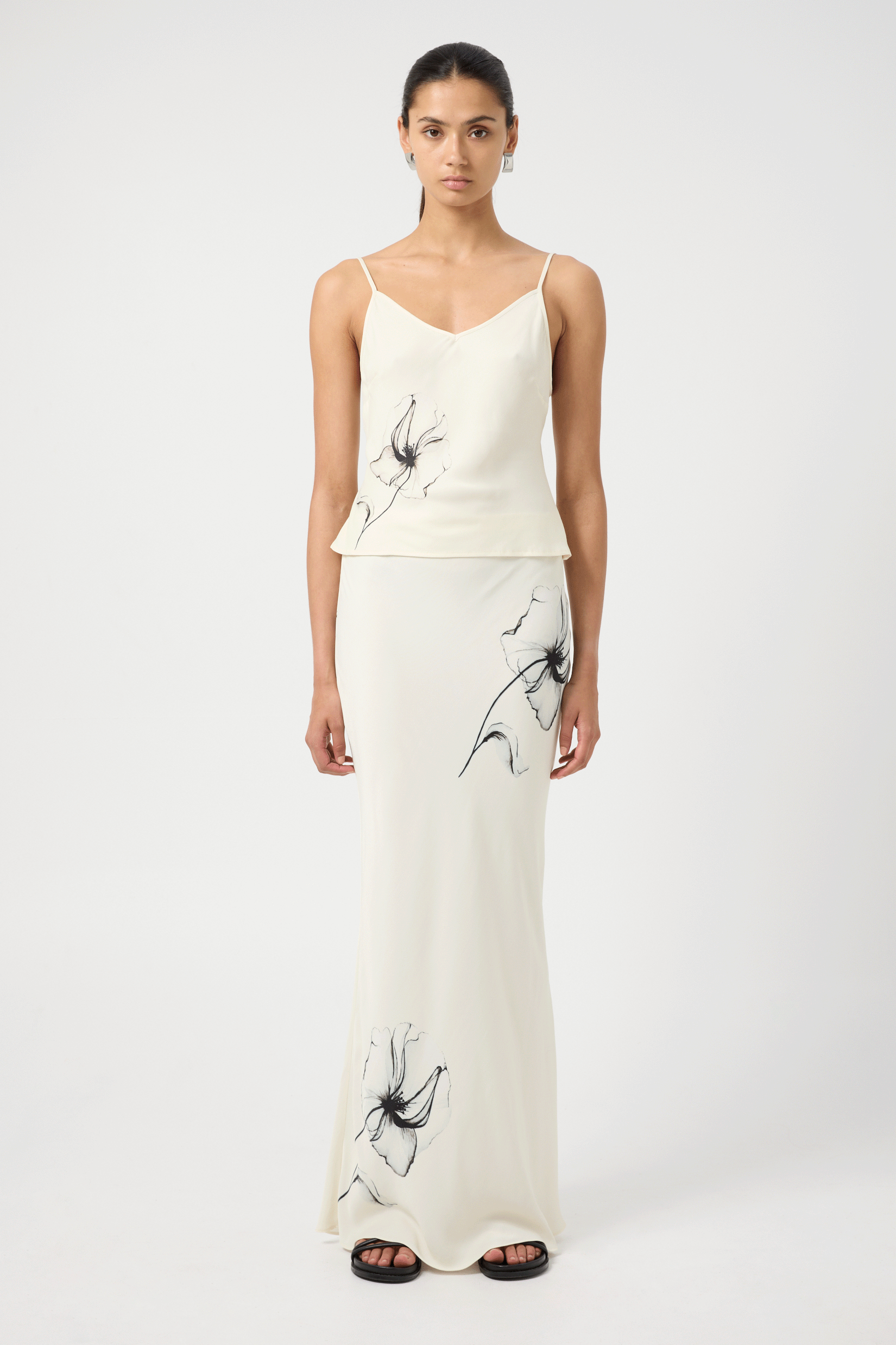 Third Form Floral Dream State Bias Maxi Skirt