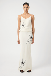 Third Form Floral Dream State Bias Maxi Skirt