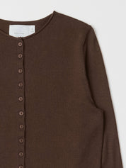 Brown Rollneck Shea Cardigan