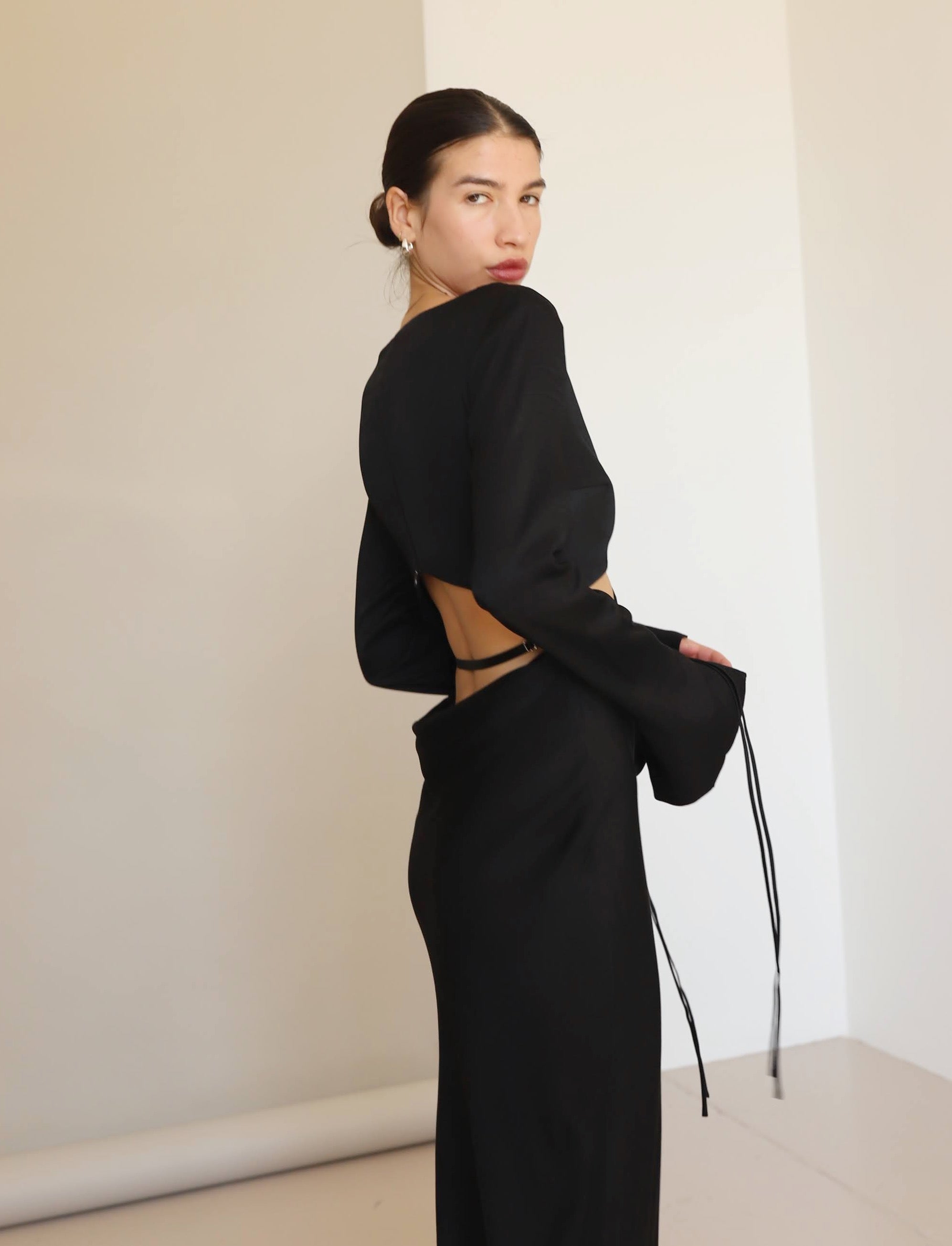 Bec + Bridge Black Diamond Days L/S Maxi Dress