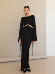 Bec + Bridge Black Diamond Days L/S Maxi Dress