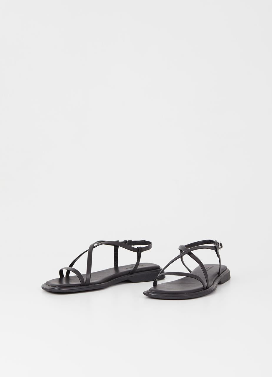 Vagabond Izzy Black Leather Sandals