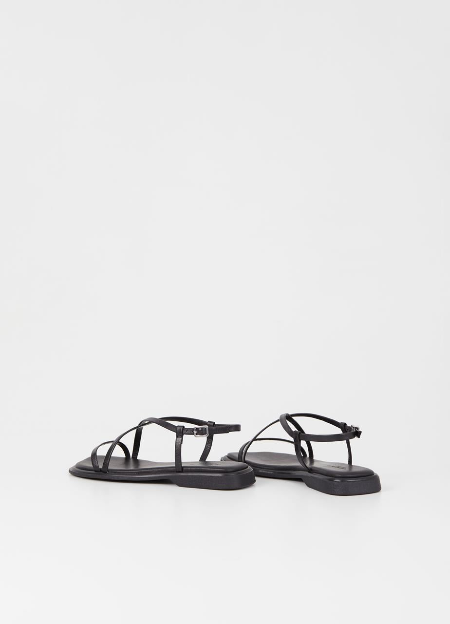 Vagabond Izzy Black Leather Sandals