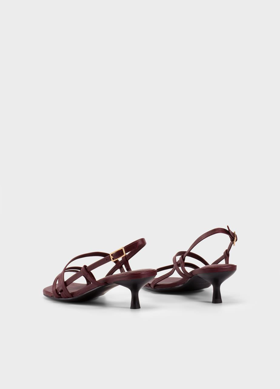 Vagabond Jonna Cherry Leather Heeled Sandals