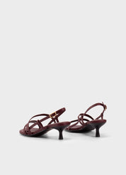 Vagabond Jonna Cherry Leather Heeled Sandals