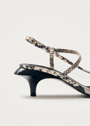 Alohas Magali Indo Cream Leather Sandals