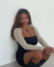 Nuri Studios Amber Agate 13 Hoop Necklace