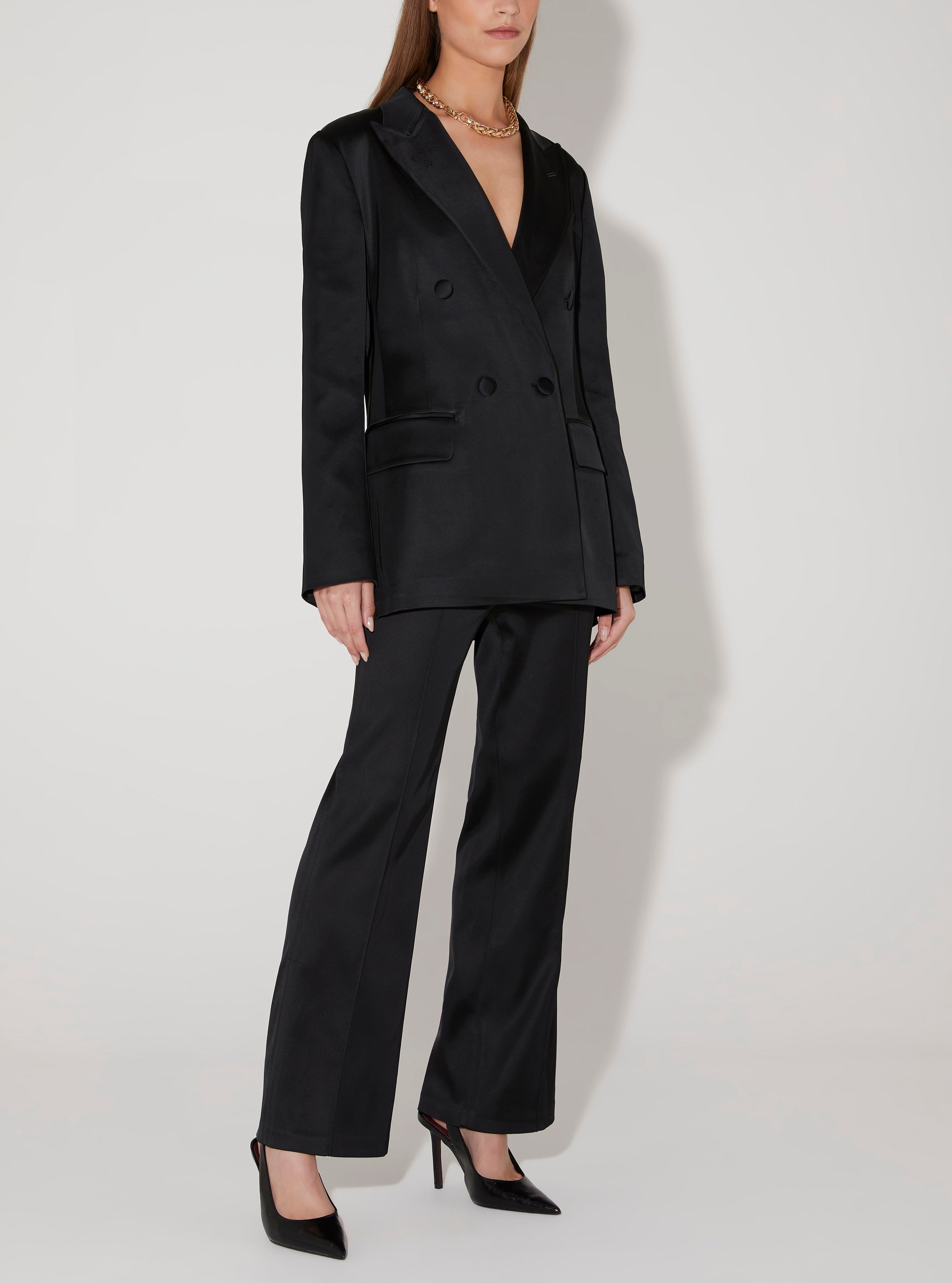 Hansen & Gretel Black Regina Tailored Pant