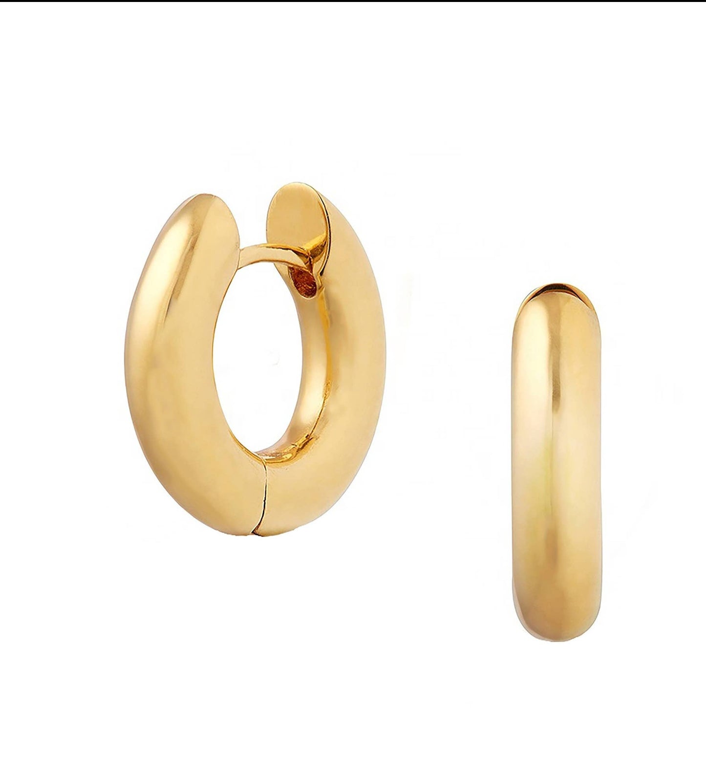 Gold Leon Hoops
