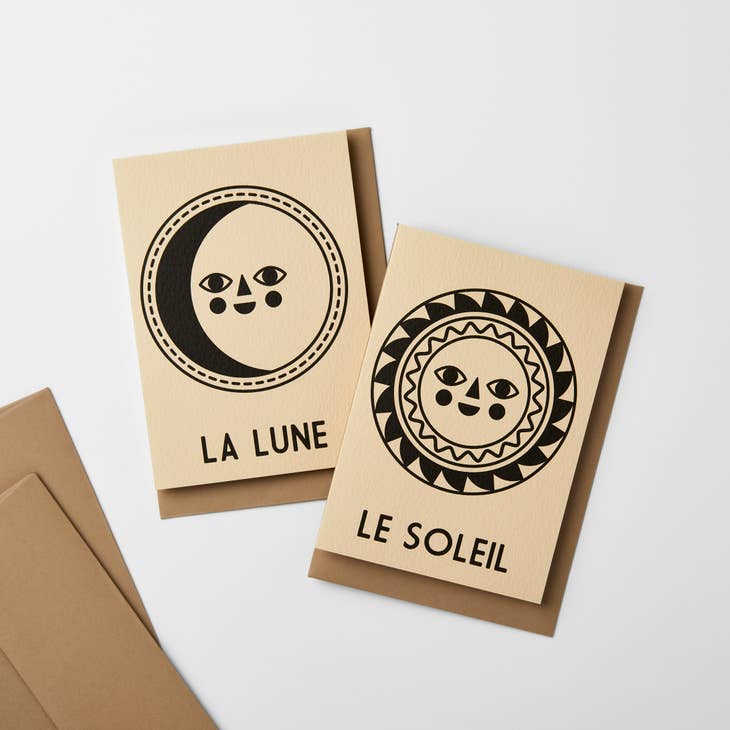 'LA LUNE' Moon Greeting Card