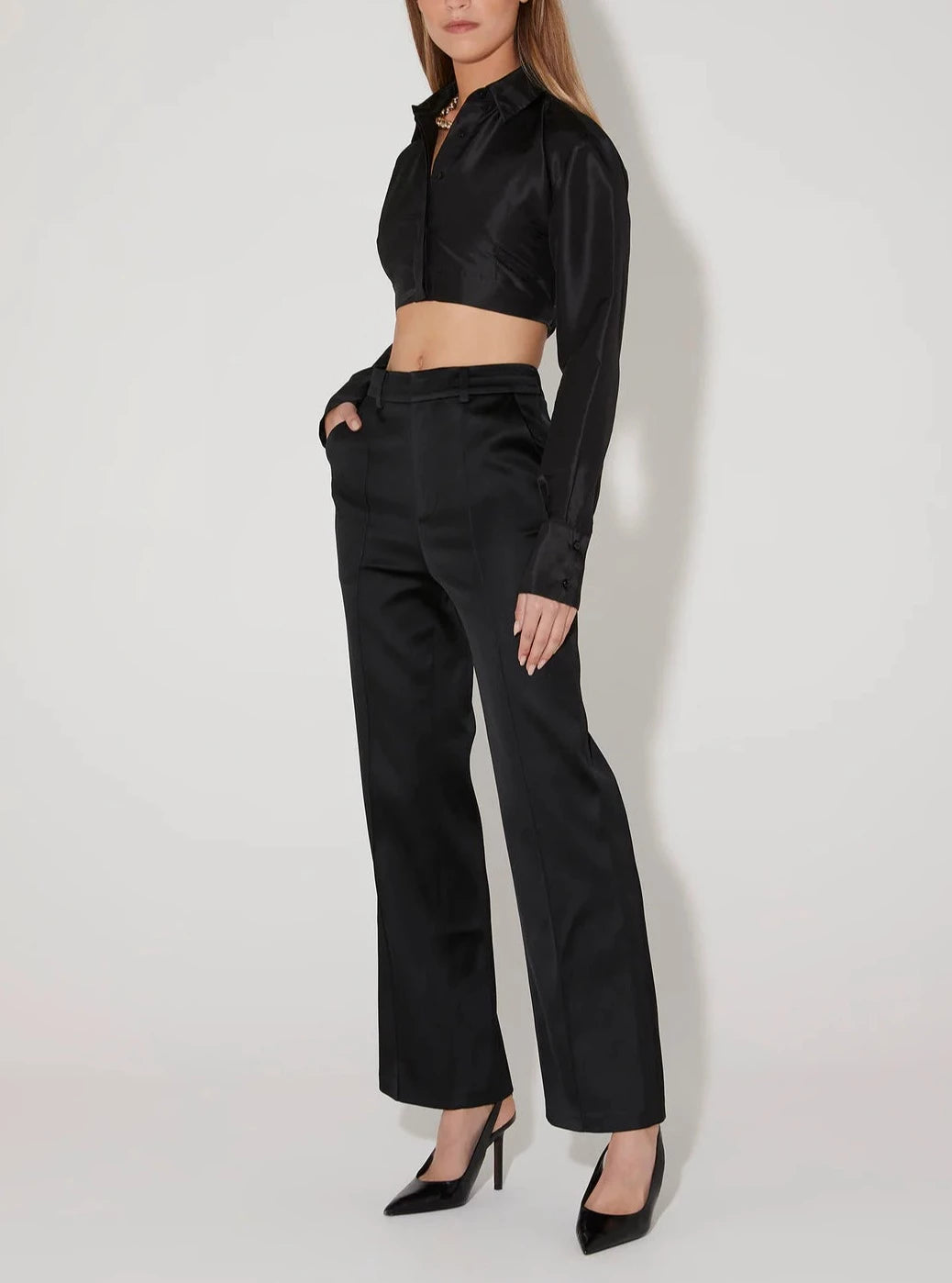 Hansen & Gretel Black Regina Tailored Pant