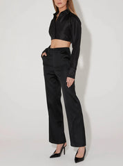 Hansen & Gretel Black Regina Tailored Pant
