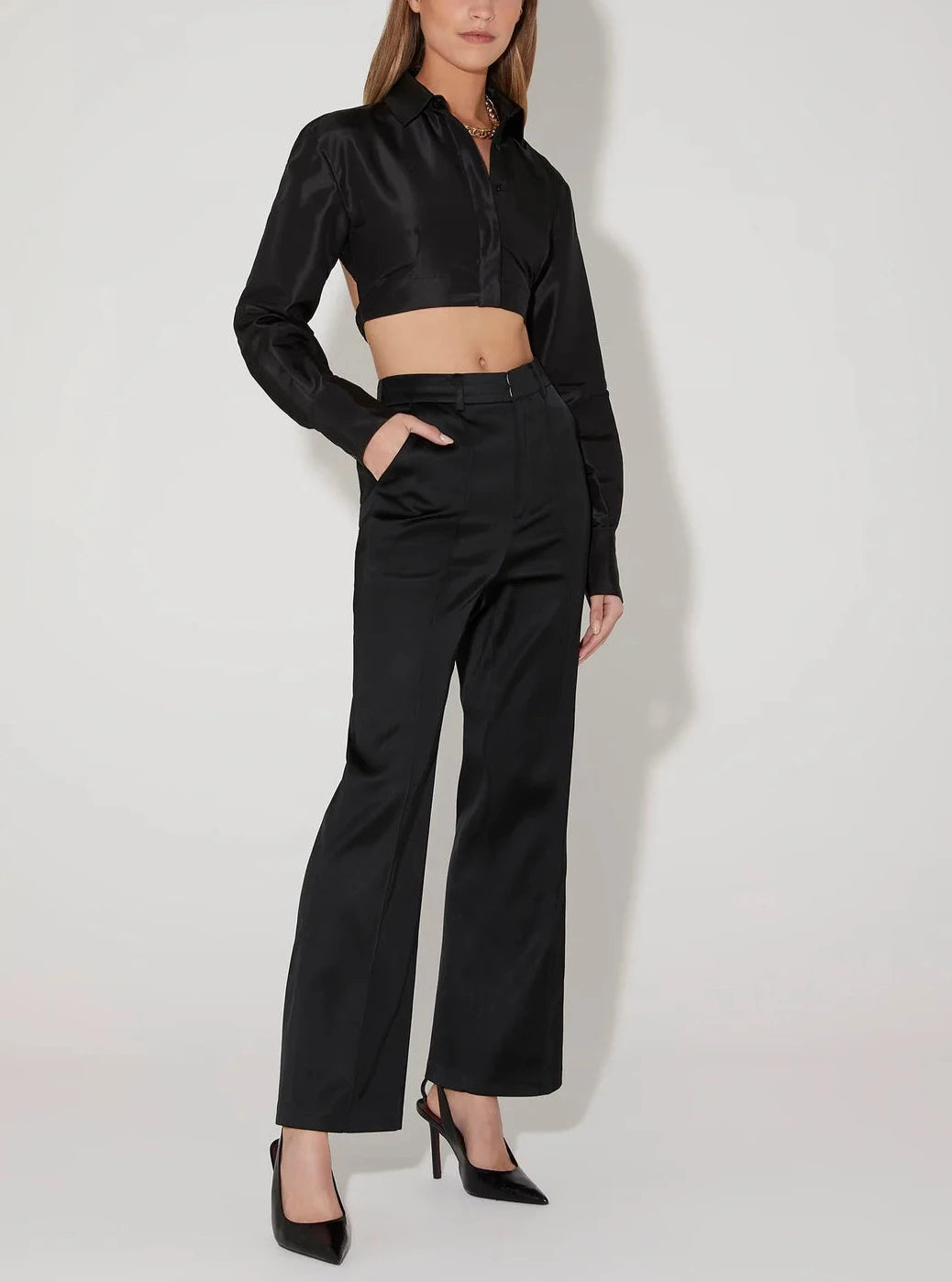 Hansen & Gretel Black Regina Tailored Pant