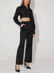 Hansen & Gretel Black Regina Tailored Pant