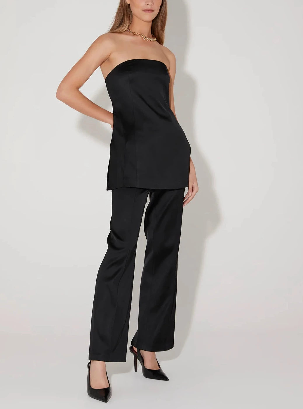 Hansen & Gretel Black Regina Tailored Pant