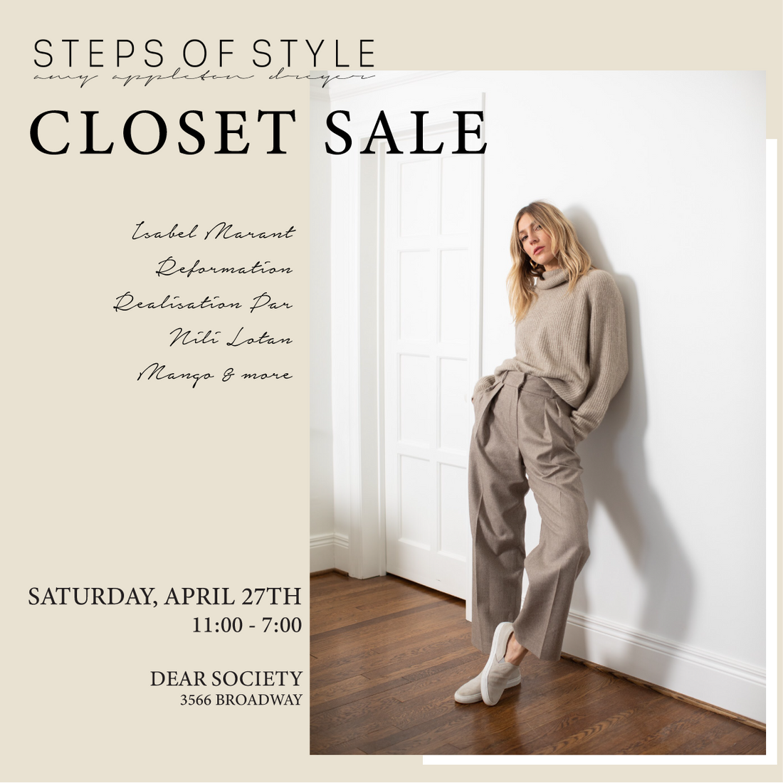 Steps of Style Closet Sale | Saturday, April 27th