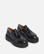 Flattered Leo Black Leather Loafers