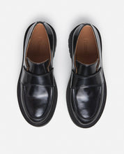 Flattered Leo Black Leather Loafers