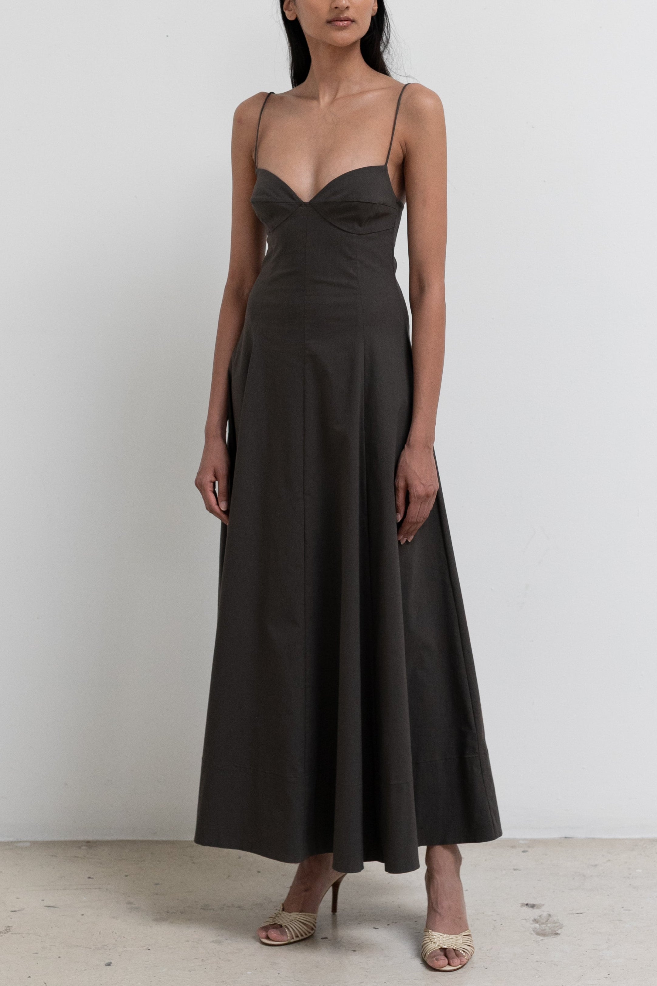 St. Agni Cami Dress in Wood