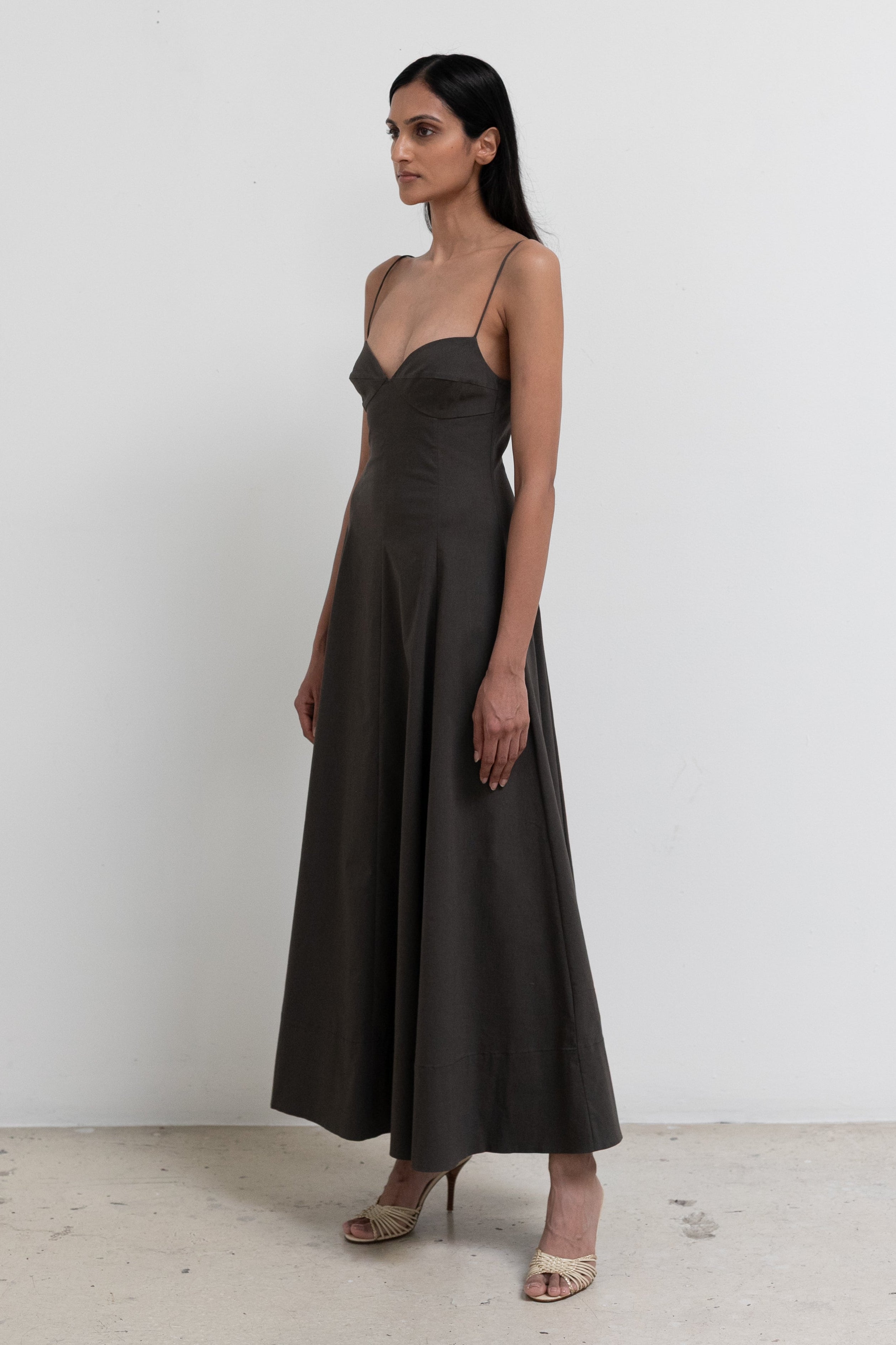 St. Agni Cami Dress in Wood