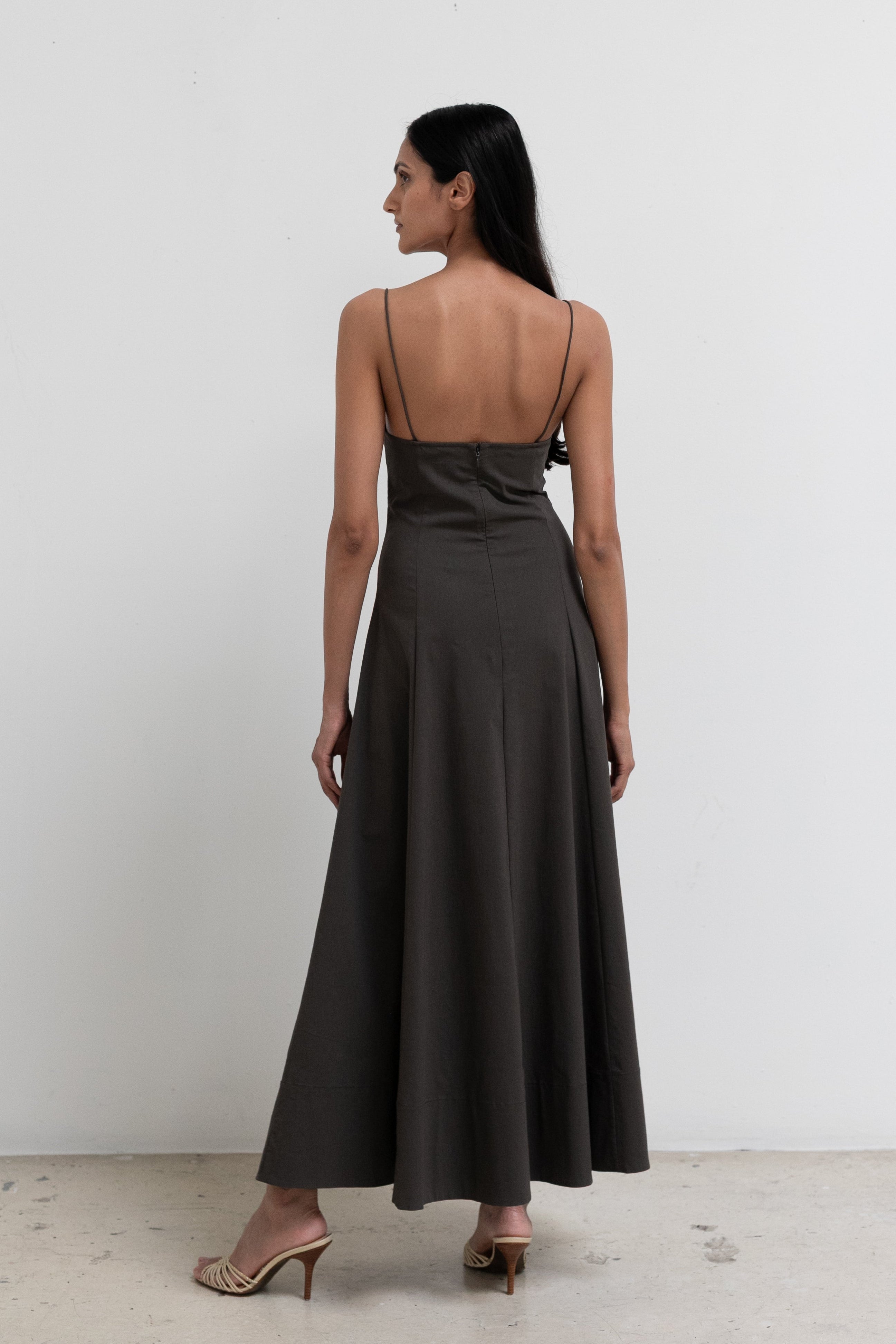 St. Agni Cami Dress in Wood
