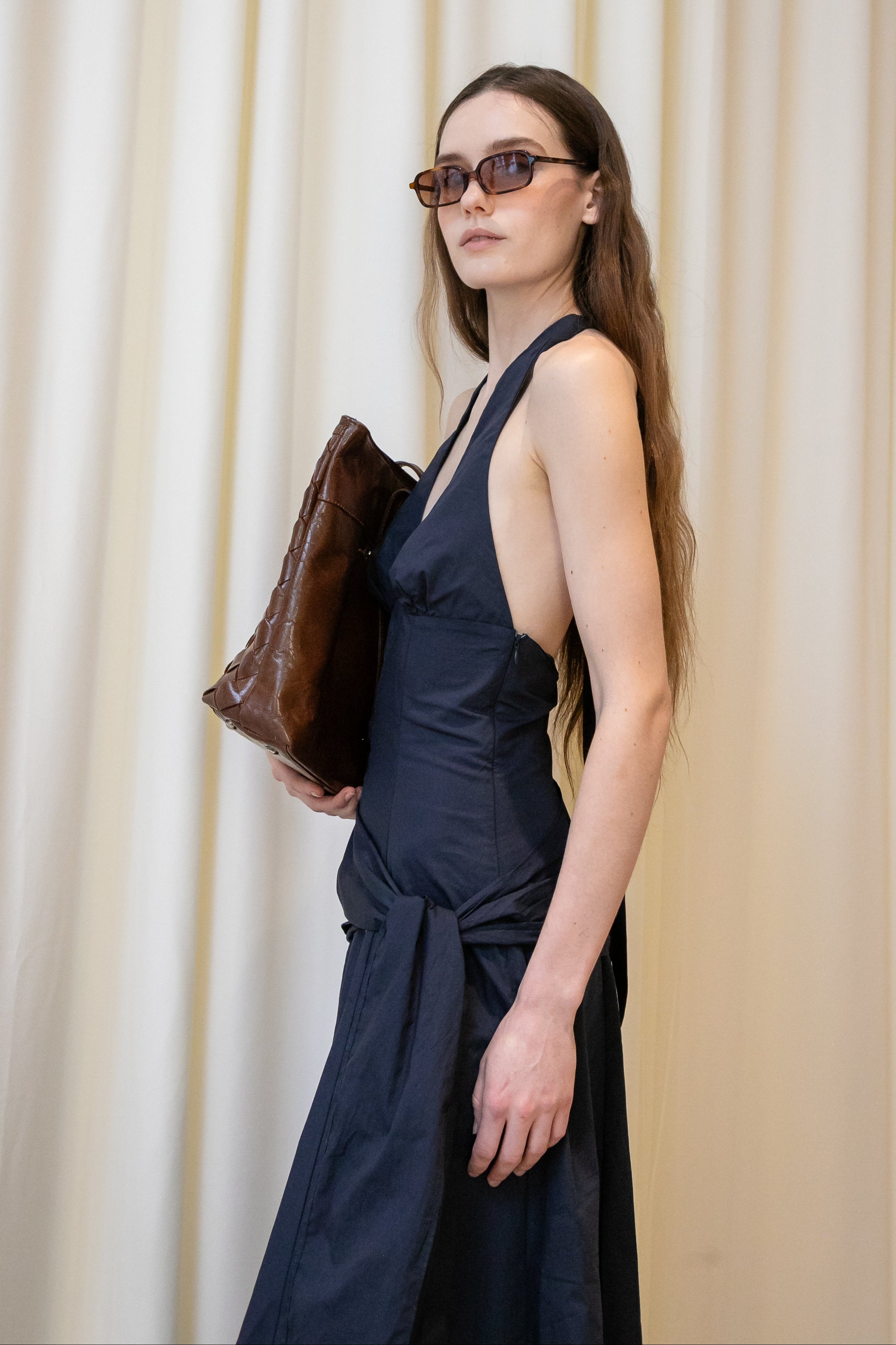 Navy Halter Cadiz Dress