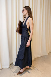 Navy Halter Cadiz Dress