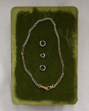 Gold Petite Corey Pave Hoops