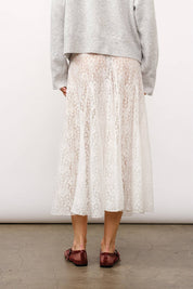 Philippa White Lace Maxi Skirt