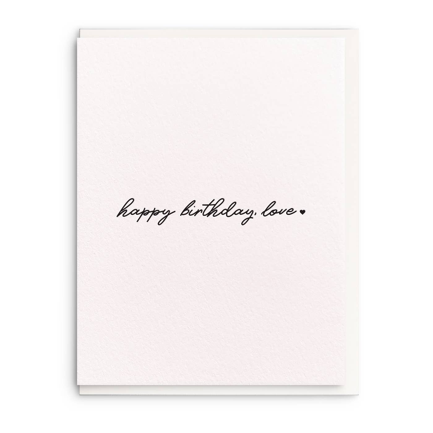 Birthday Love - Letterpress Birthday Greeting Card