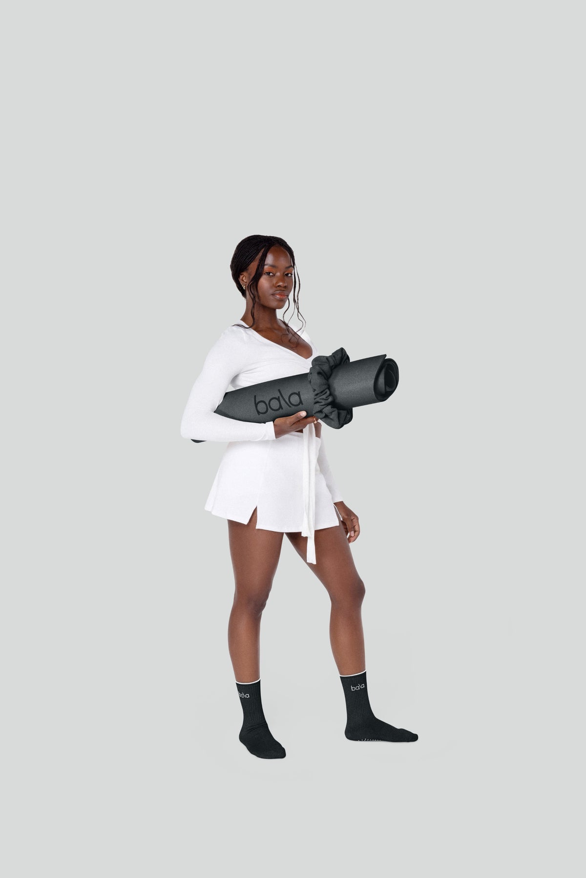 Bala Yoga Mat Scrunchie - Charcoal