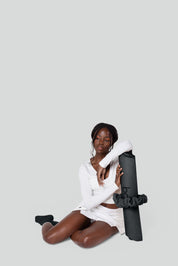 Bala Yoga Mat Scrunchie - Charcoal