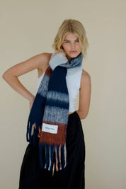 Winter Lagoon Plaid Stockholm Scarf