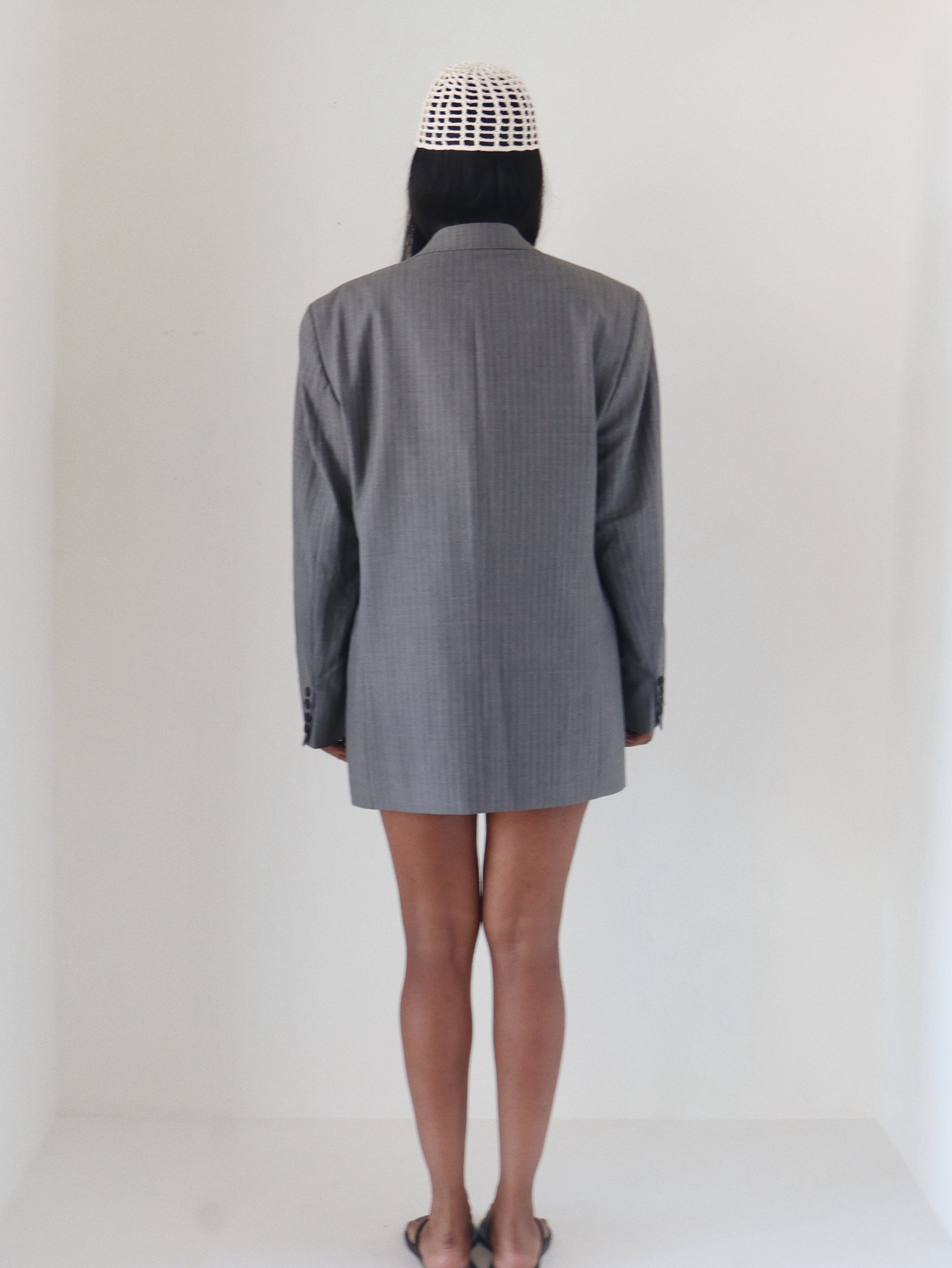 Vintage Grey Pinstripe Ralph Lauren Blazer
