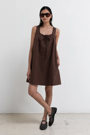 Brown Plaid Gabby Mini Dress