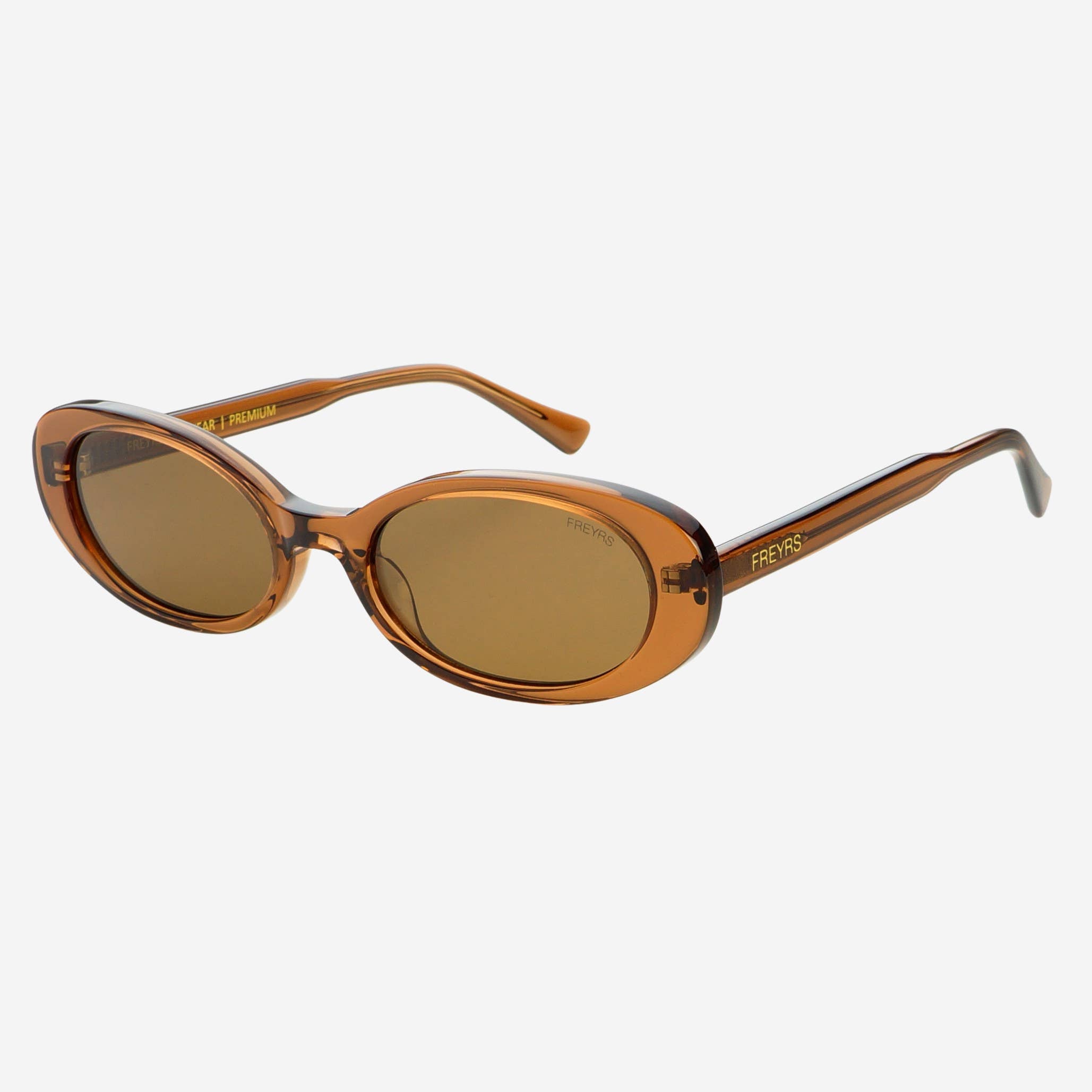FREYRS Eyewear Mimi Oval Sunglasses - Brown