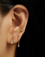 Gold Ida Bar Studs