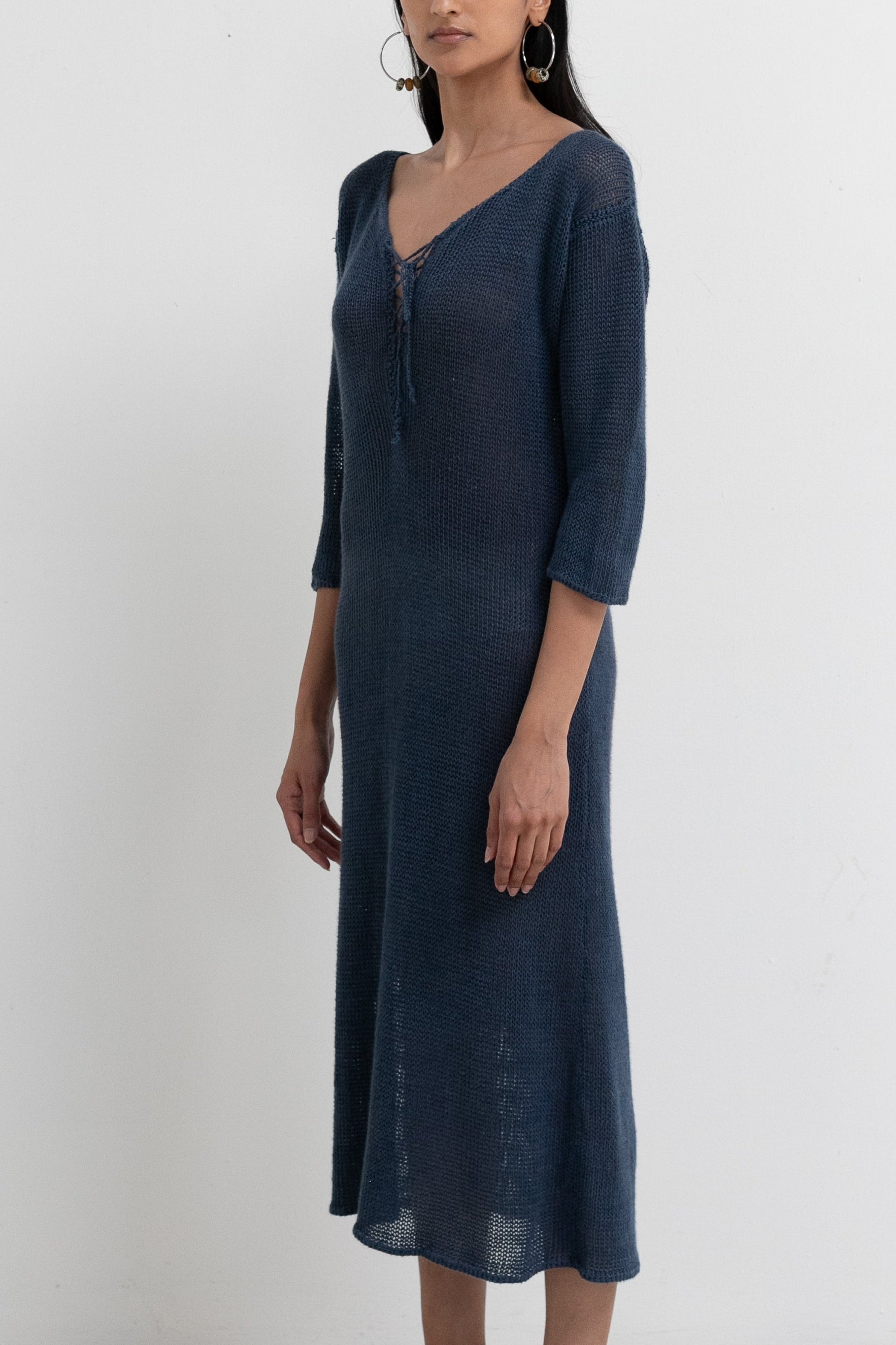 Vintage Magnin x CK Linen Hand Loomed Dress