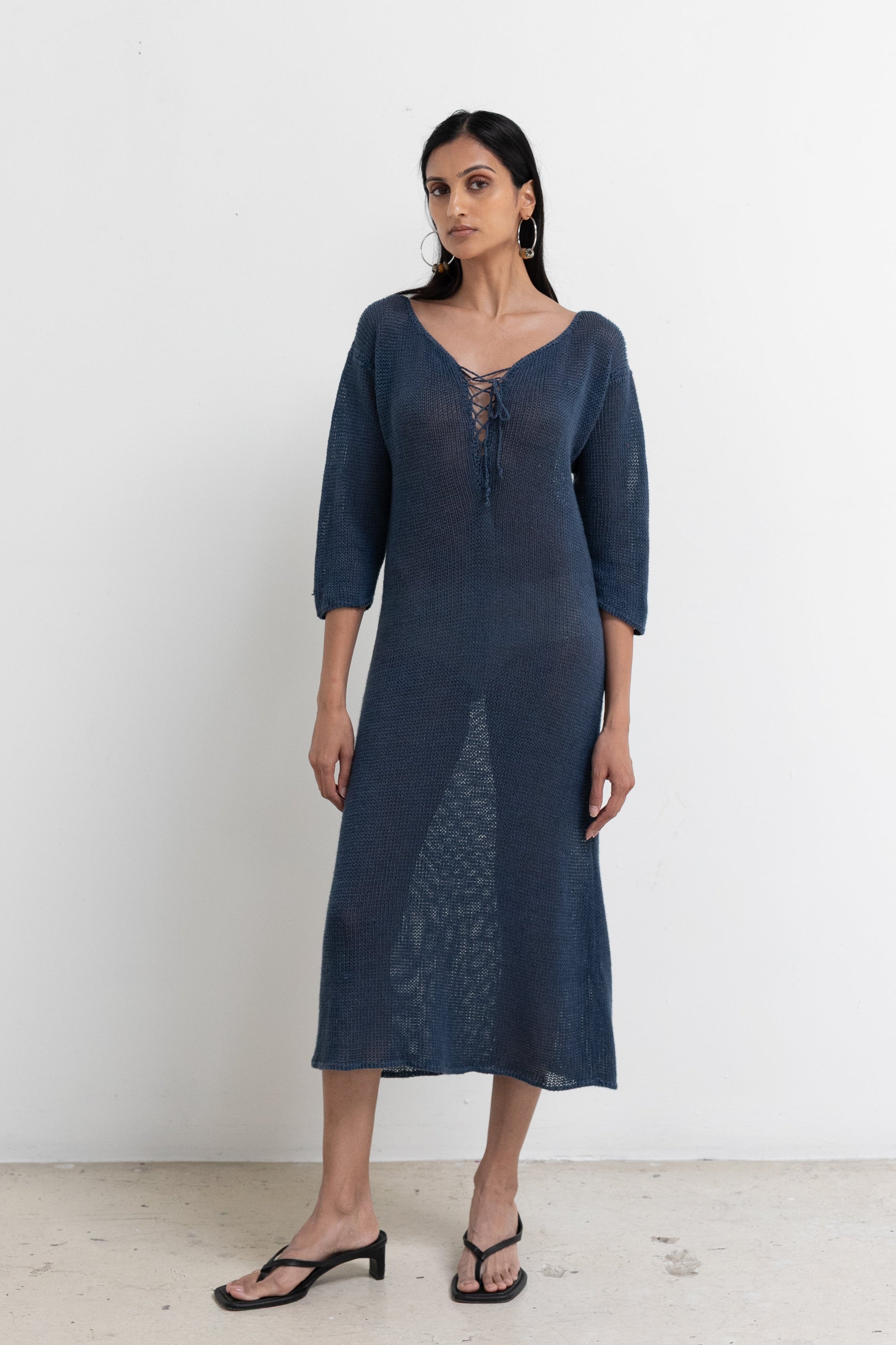 Vintage Magnin x CK Linen Hand Loomed Dress