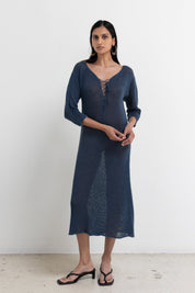 Vintage Magnin x CK Linen Hand Loomed Dress