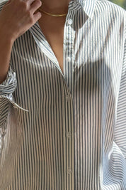 Le Bon Shoppe Blue Striped Light Weight Owen Shirt