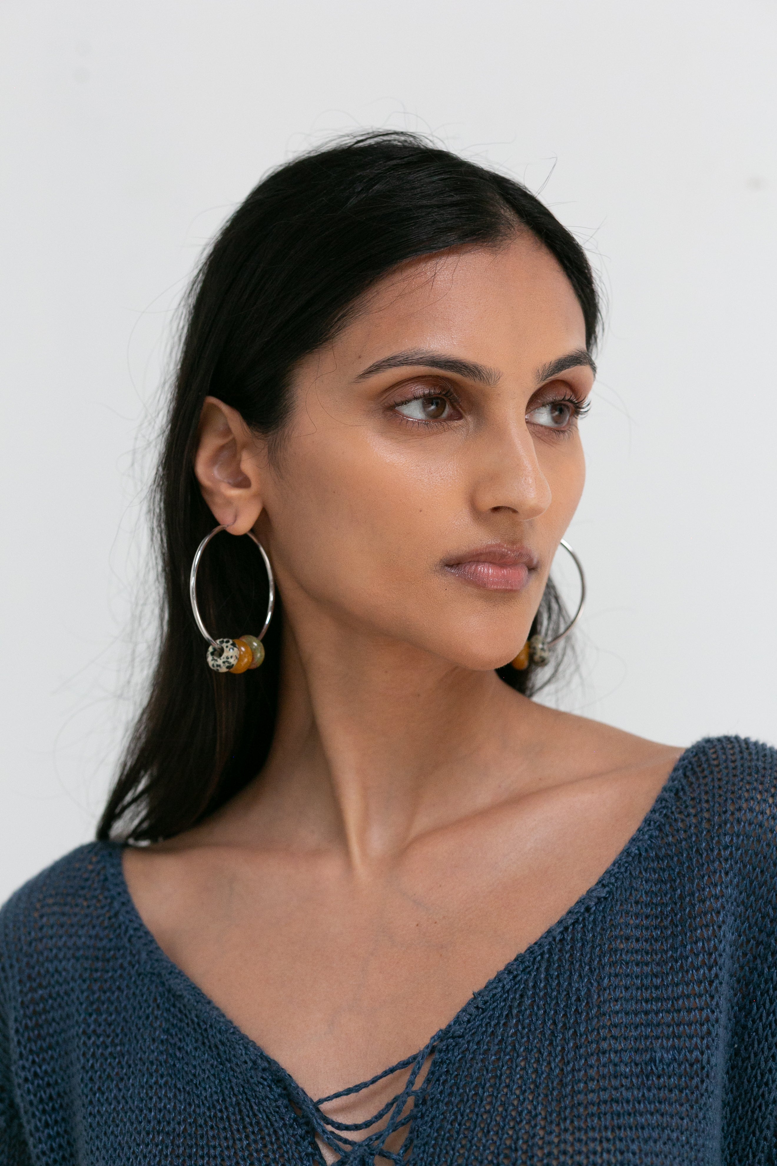 Silver Hoop J'adore Earrings