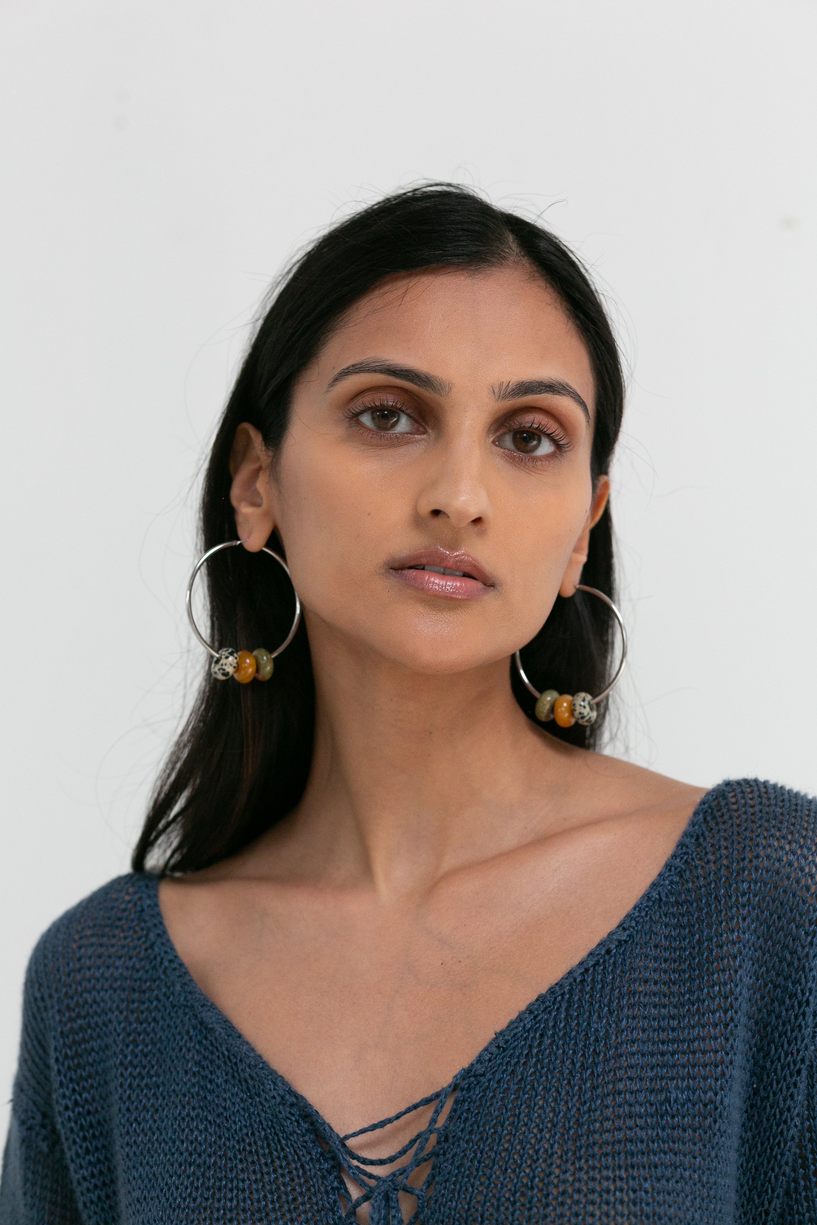 Silver Hoop J'adore Earrings