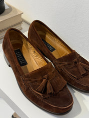 Vintage Barney's Brown Suede Loafers