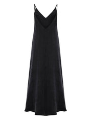 The Handloom Black Lucid Flow Maxi Dress