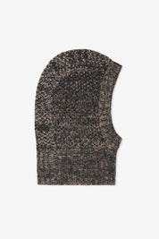 Frosted Walnut Brown Alpaca Balaclava